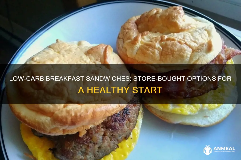 what breakfasts sandwiches have no carbs from the store
