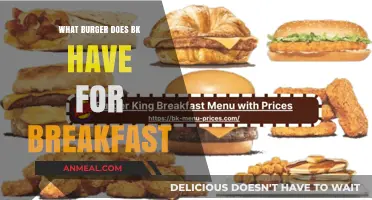Discover BK's Breakfast Burger Options: A Morning Menu Guide