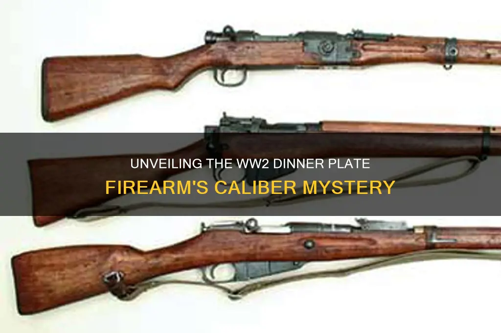 what caliber was the dinner plate firearm in ww2