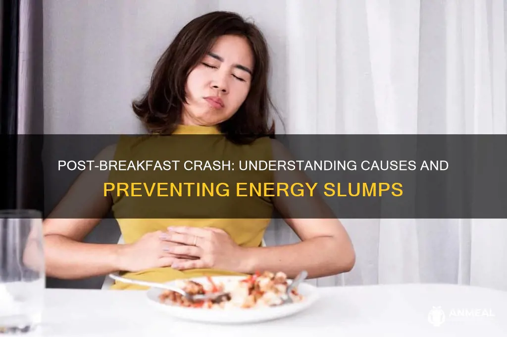 what causes crash after breakfast