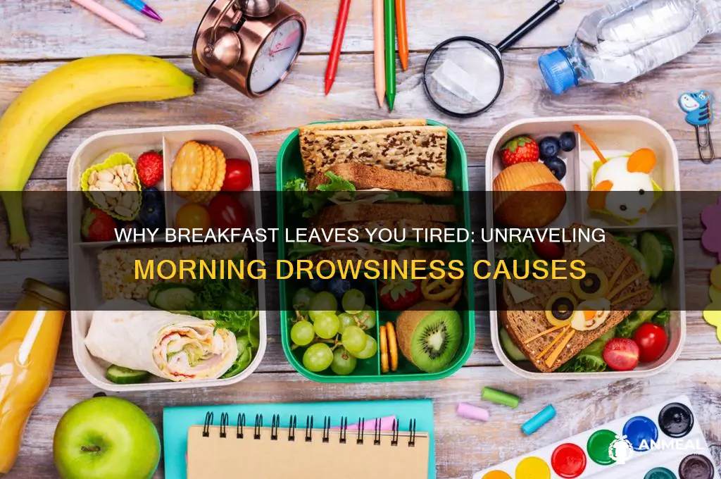 what causes morning drowsiness after breakfast