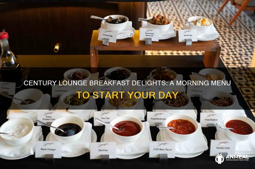 what century lounge have for breakfast