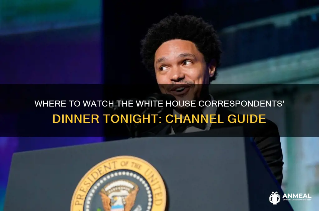what channel is the white house correspondents dinner on tonight