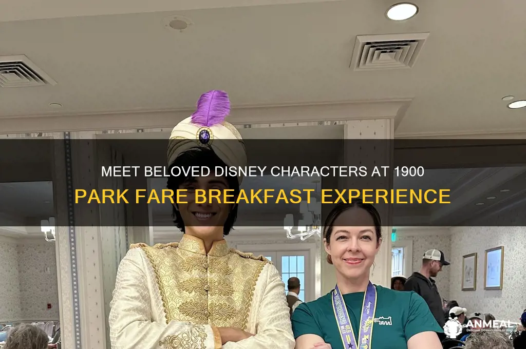 what characters are at 1900 park fare breakfast