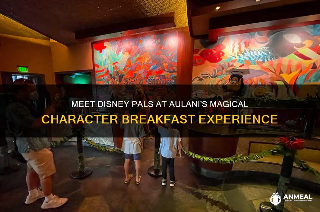 what characters are at aulani breakfast