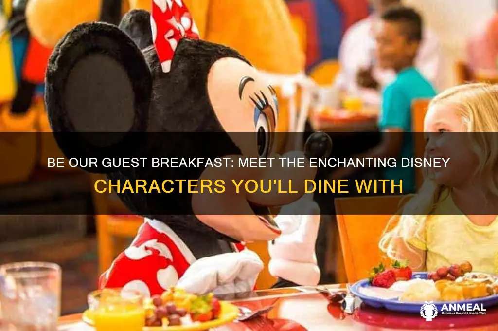 what characters are at be our guest breakfast