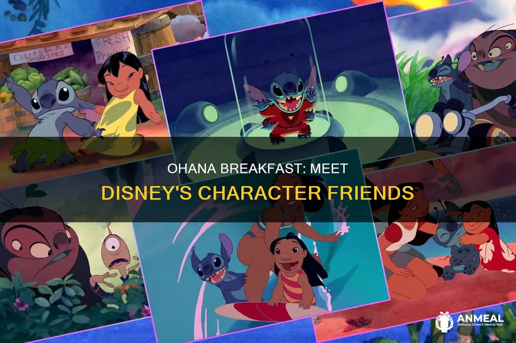 what characters are at ohana breakfast