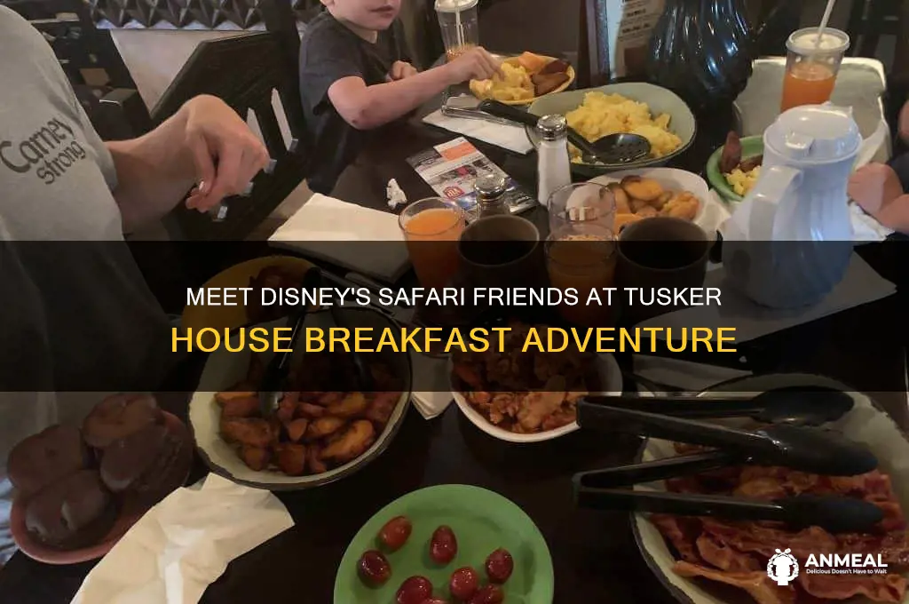 what characters are at tusker house breakfast