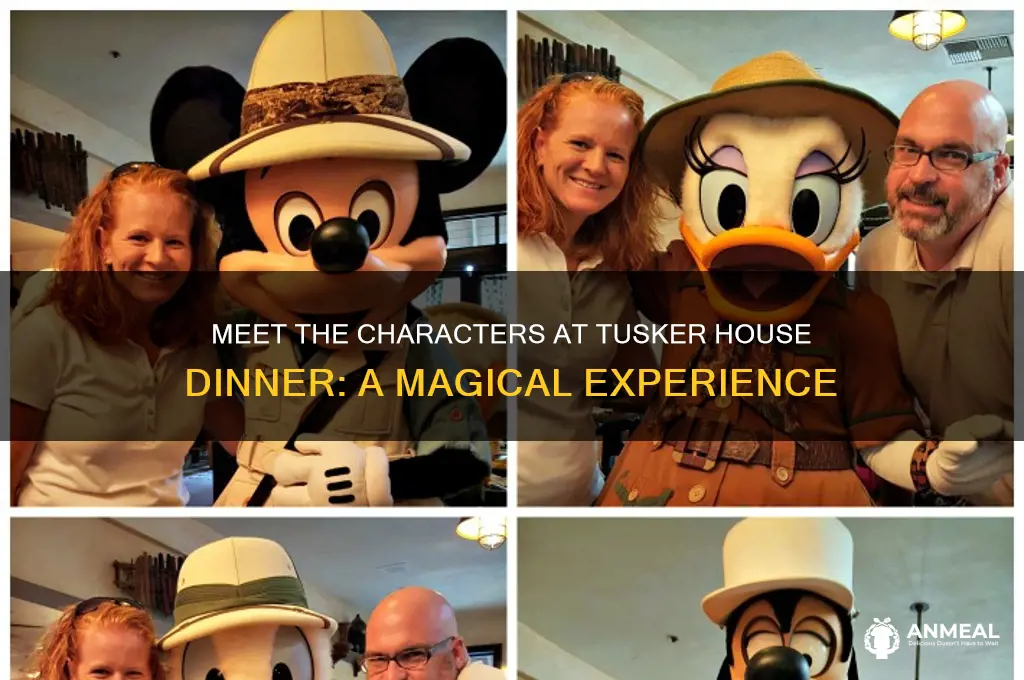 what characters are at tusker house dinner