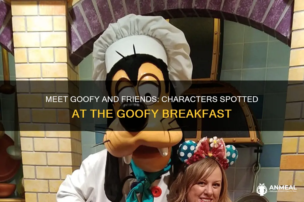 what characters have been seen at the goofy character breakfast