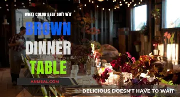 Perfect Pairings: Ideal Colors to Complement Your Brown Dinner Table