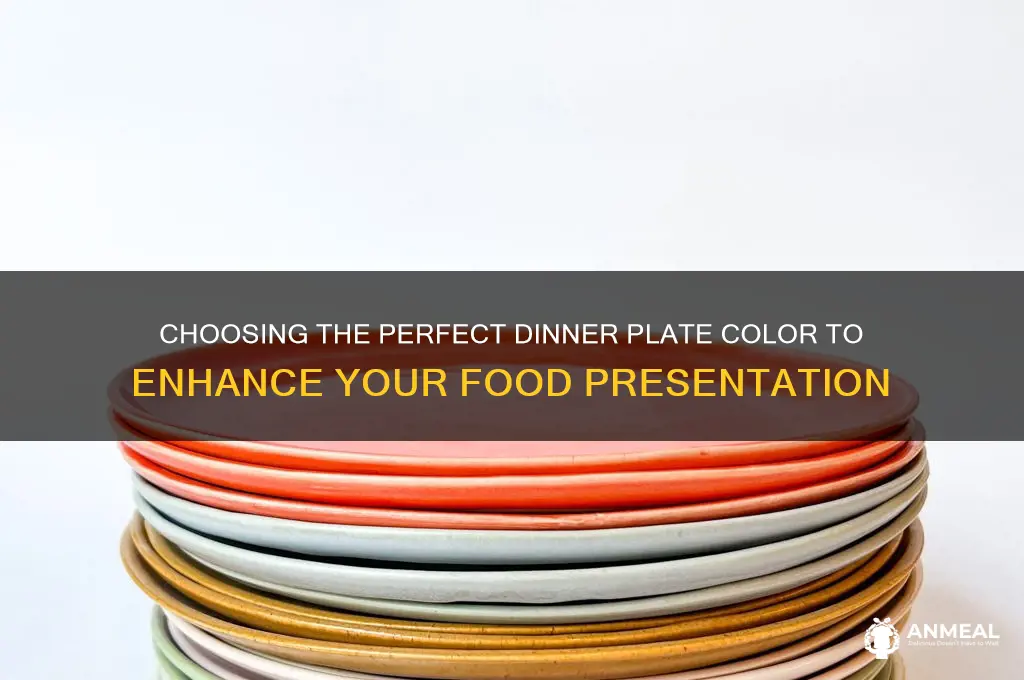 what color dinner plate for food