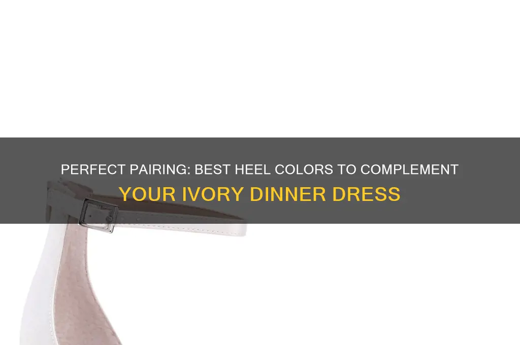 what color heel matches ivory dinner dress