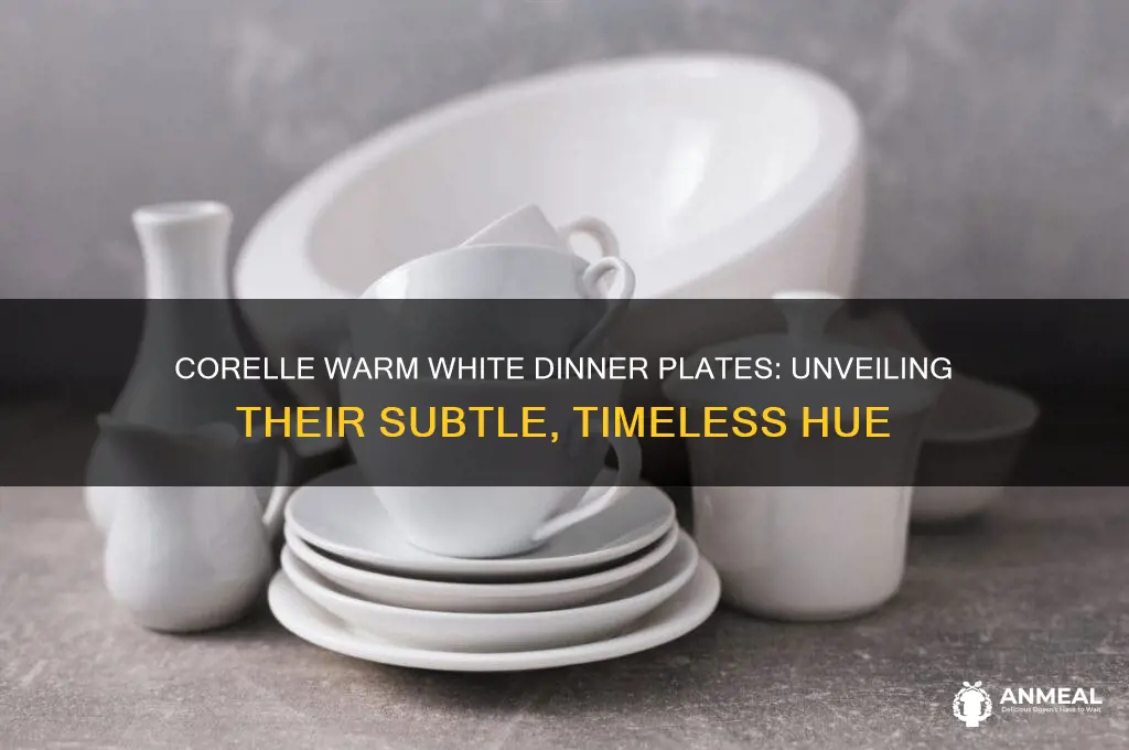 what color is corelle warm white dinner plates