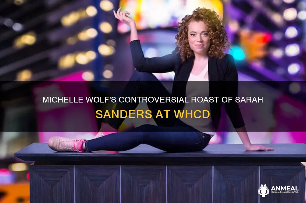 what comedian disrespected sarah sanders at a dinner