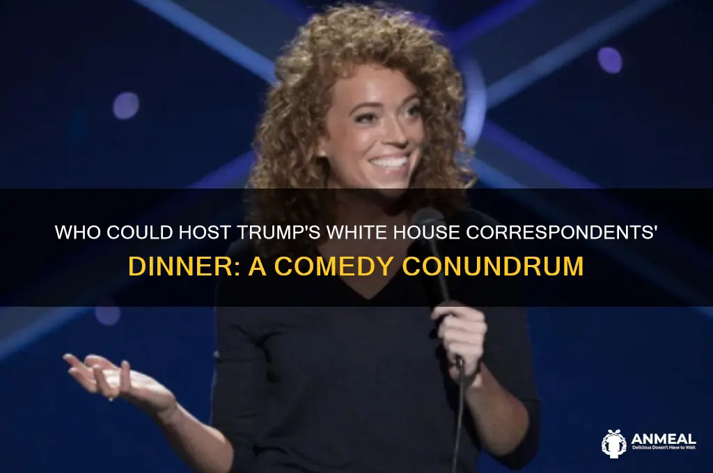 what comedian would host white house correspondence dinner for trump