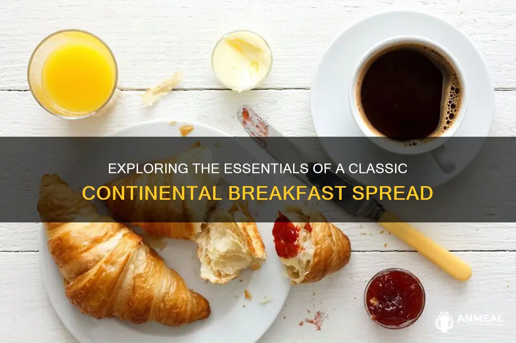 what comes in a continental breakfast