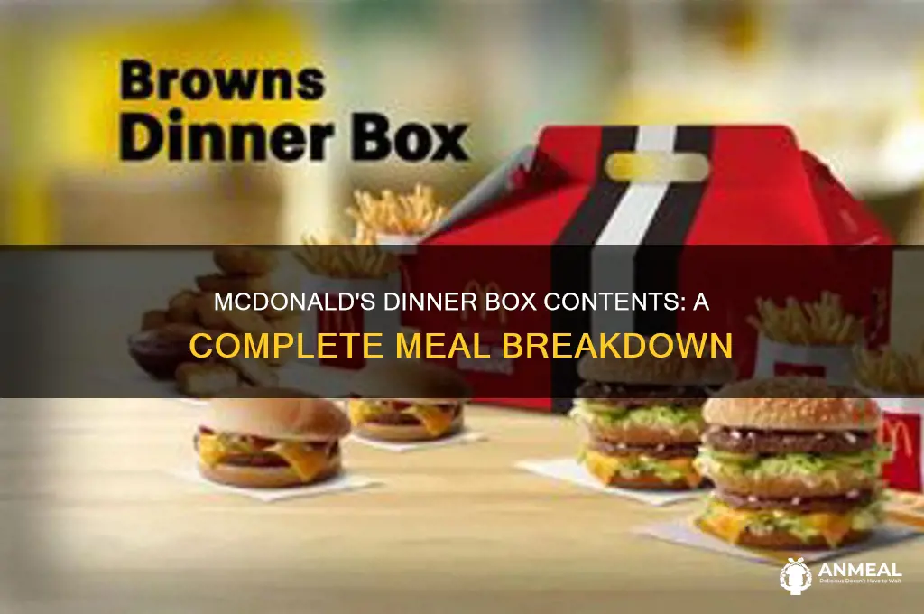 what comes in mcdonalds dinner box