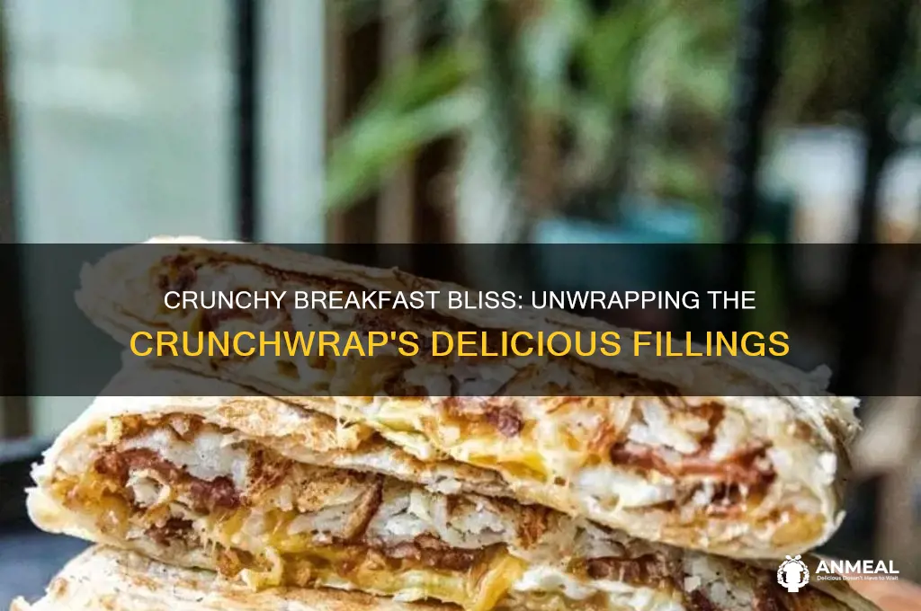 what comes on a breakfast crunchwrap