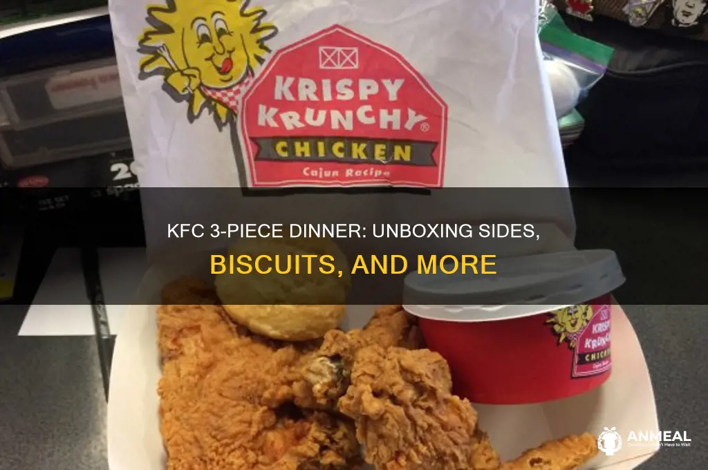 what comes with kfc 3 piece dinner