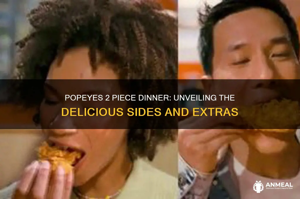 what comes with popeyes 2 piece dinner