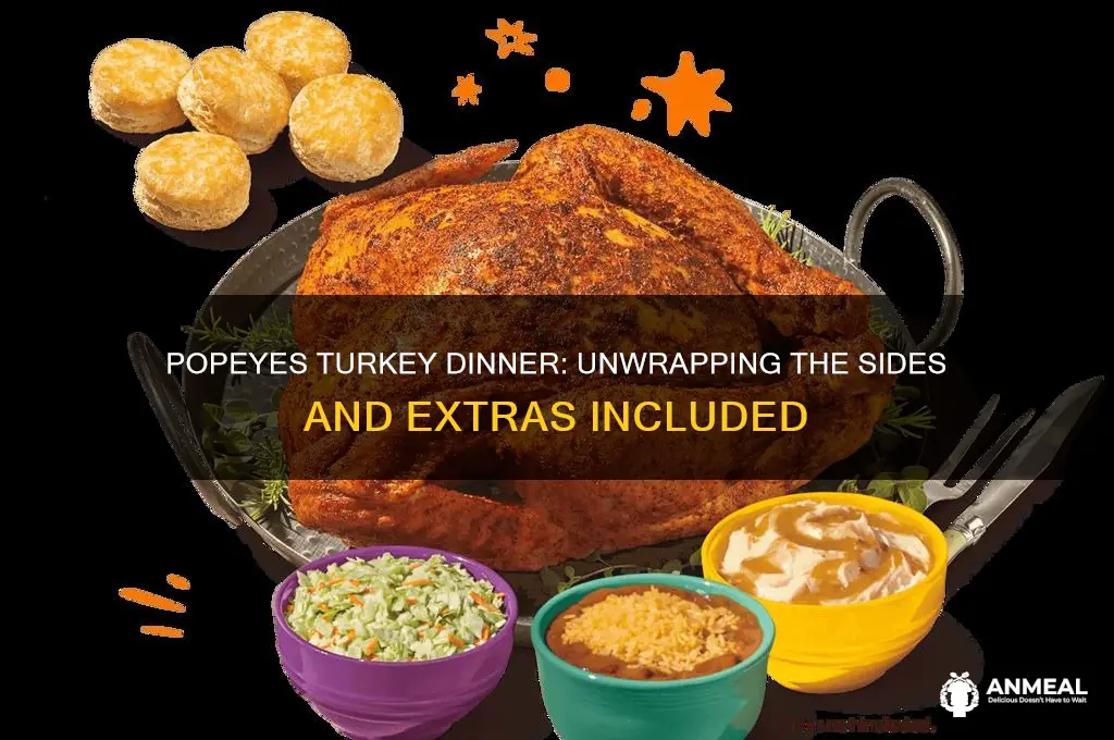 what comes with popeyes turkey dinner