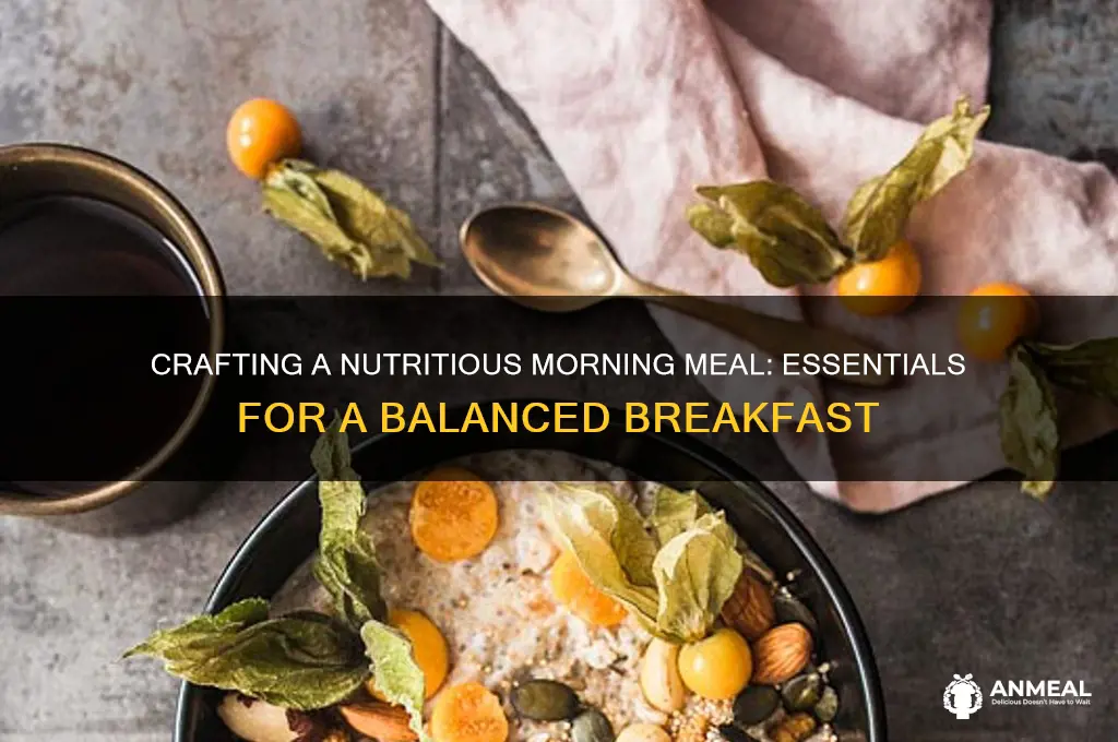 what constitutes a balanced breakfast