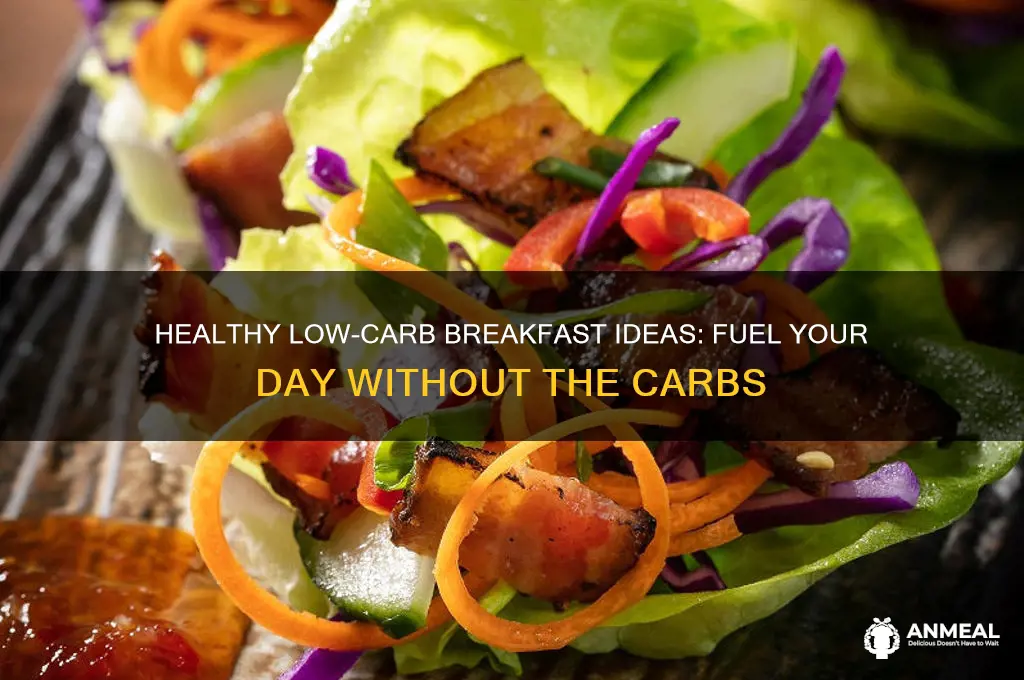 what constitutes a low carb breakfast