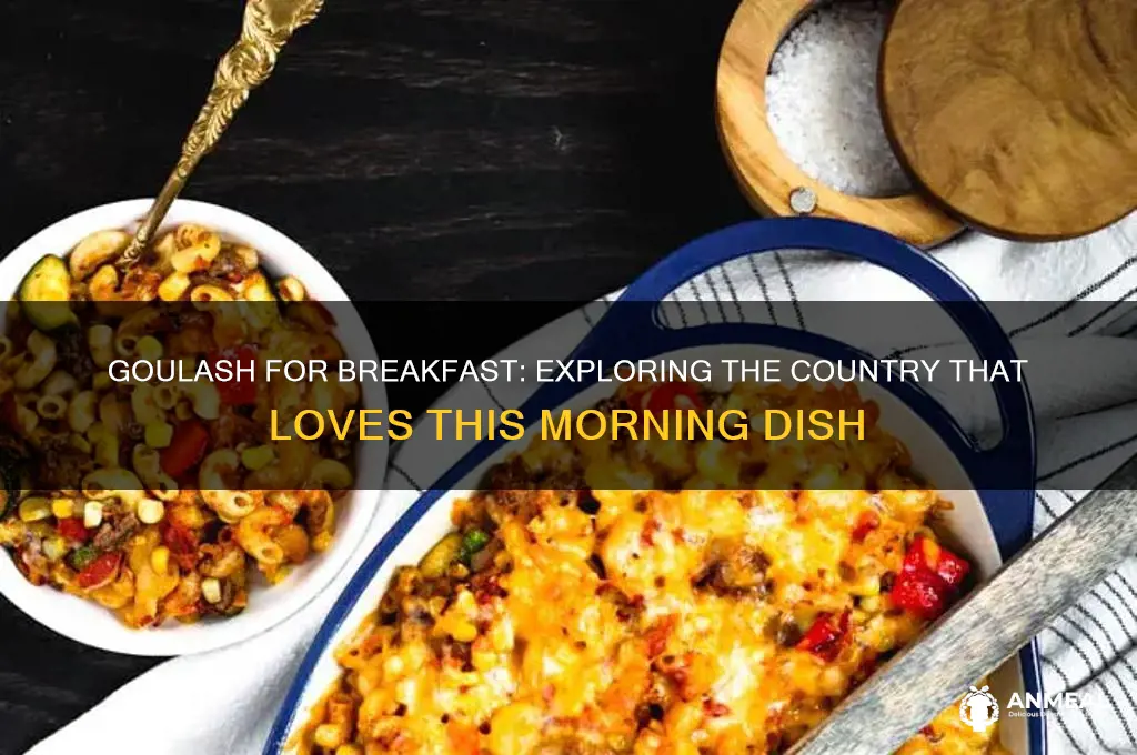 what country has goulash for breakfast