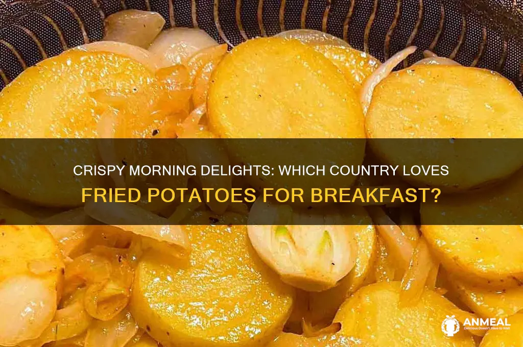 what country most popular fried potatoes for breakfast