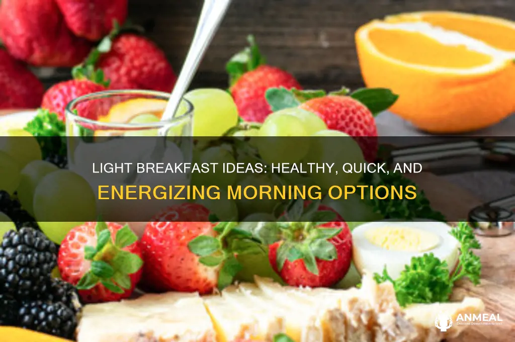 what counts as a light breakfast