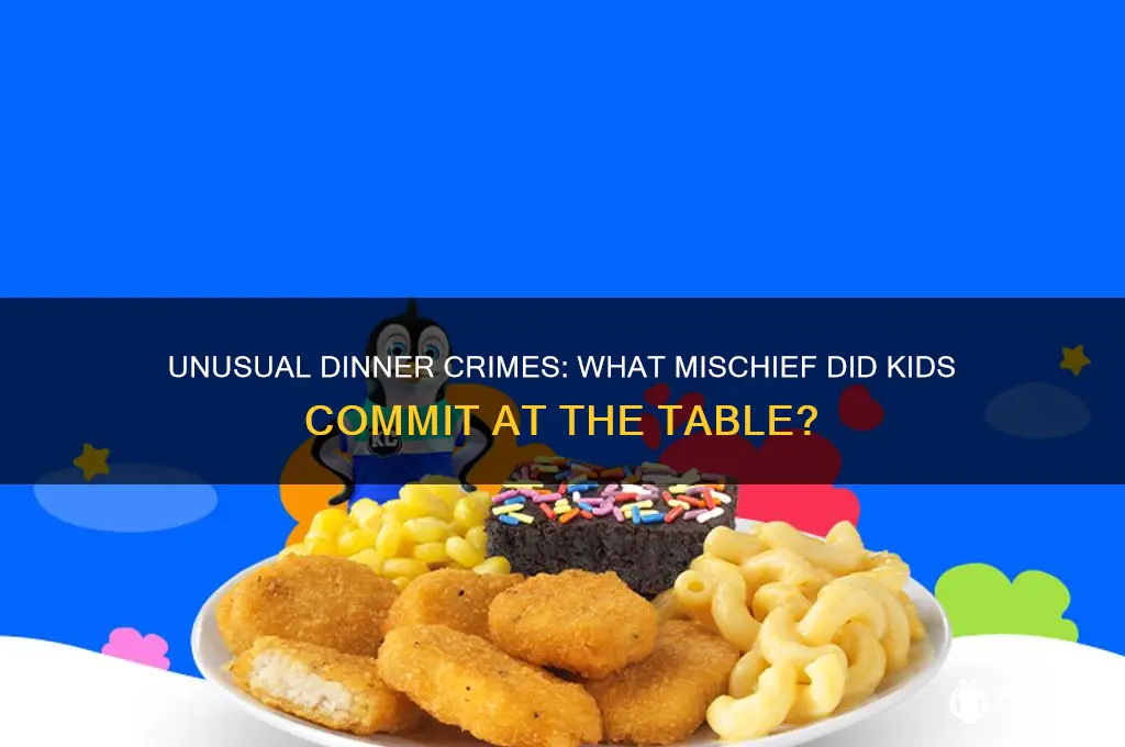 what crime did kids commit in the dinner