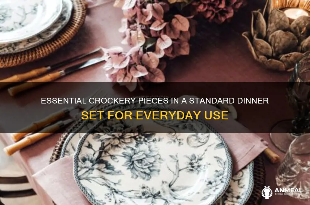 what crockery does a normal dinner set include