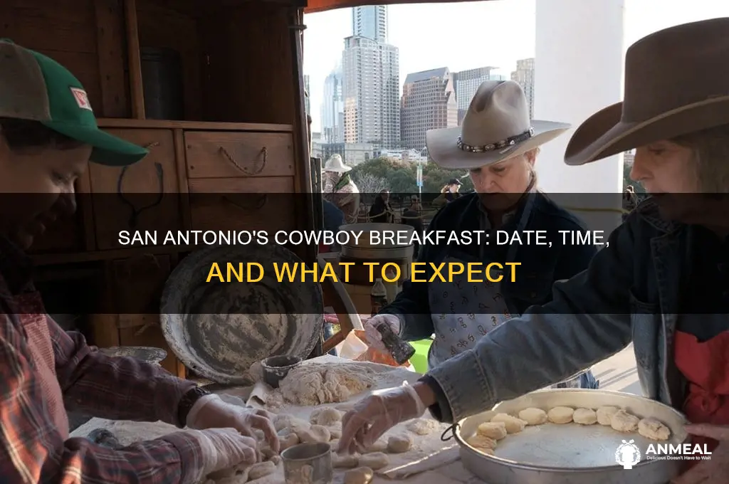 what day is the cowboy breakfast in san antonio