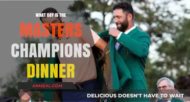 When is the Masters Champions Dinner Held Each Year?