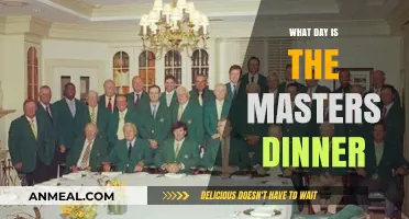 When is the Masters Champions Dinner Held Each Year?