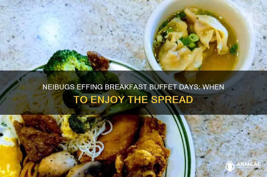 what days does neibugs in effinghave there breakfast buffet