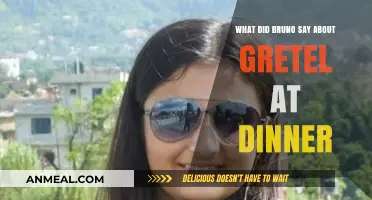 Bruno's Startling Dinner Remarks About Gretel: Unveiling the Conversation