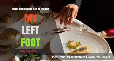 Christy's Dinner Remarks in 'My Left Foot': A Revealing Moment