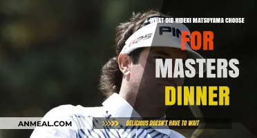 Hideki Matsuyama's Masters Champions Dinner Menu Revealed: A Japanese Twist