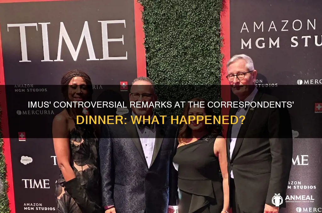 what did imus say at correspondents dinner