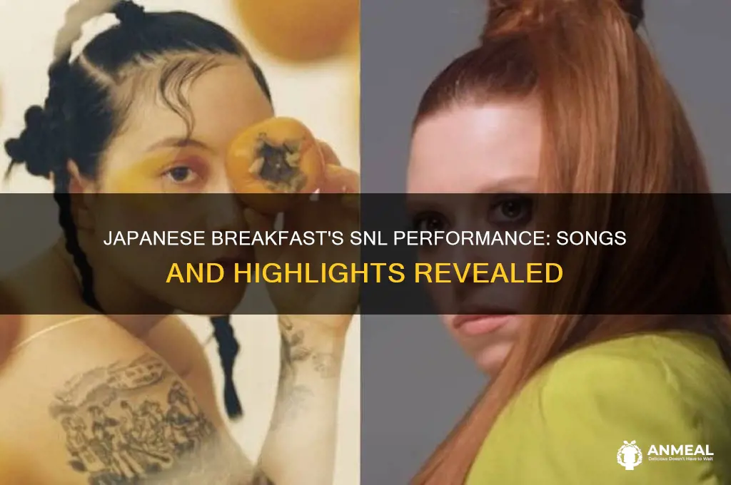 what did japanese breakfast sing on snl