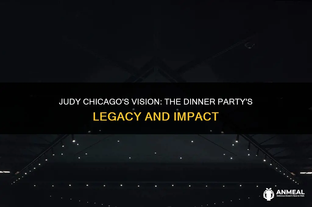 what did judy chicago said about the dinner party