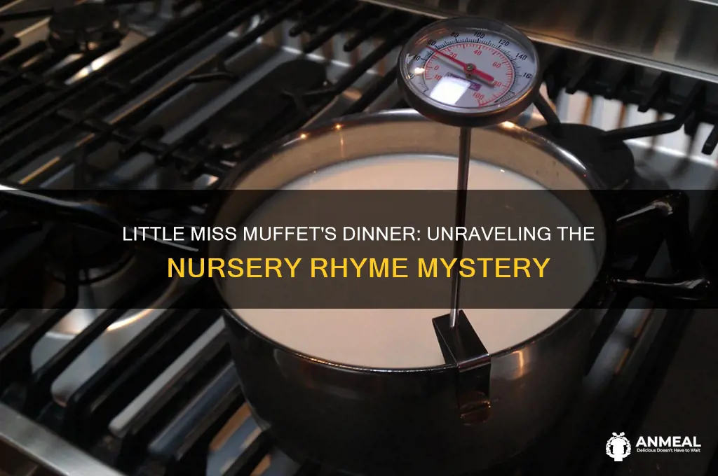 what did little miss muffet have for dinner