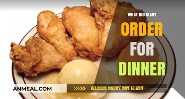 Mary's Dinner Choice: Unveiling Her Delicious Evening Meal Selection