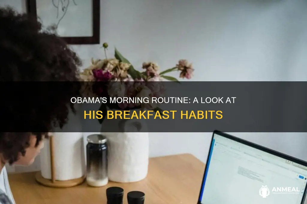 what did obama do for breakfast