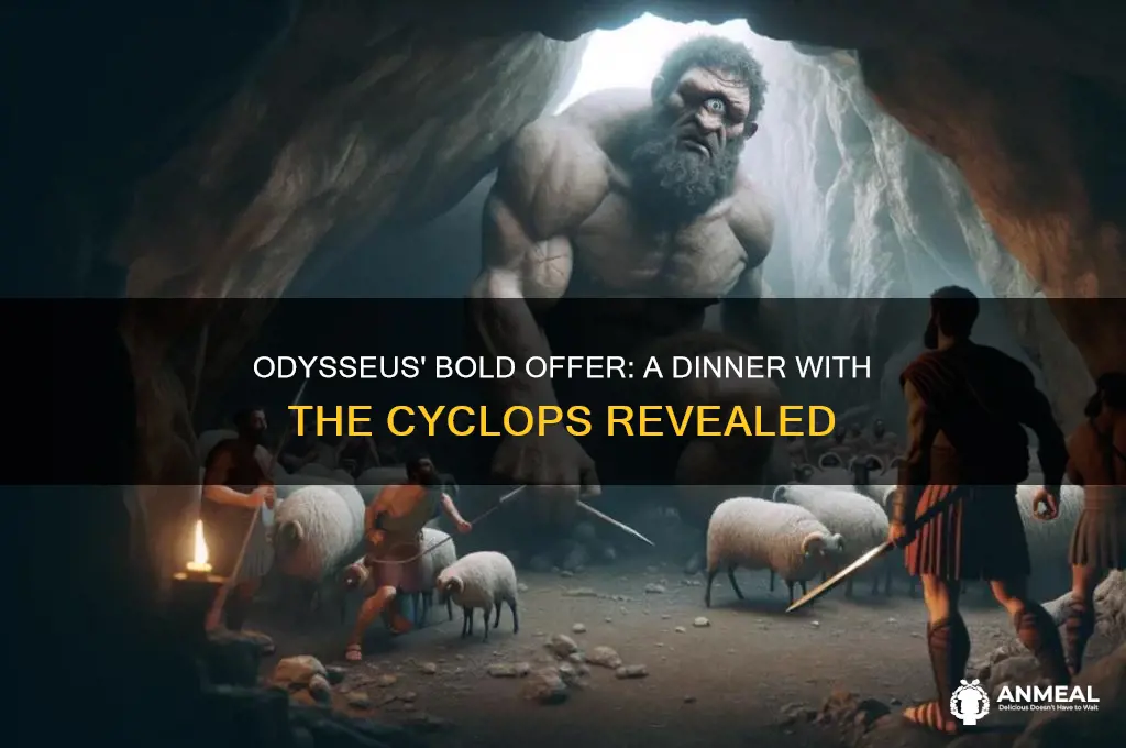 what did odysseus offer the cyclops at dinner