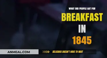 Breakfast in 1845: A Glimpse into Historical Morning Meals