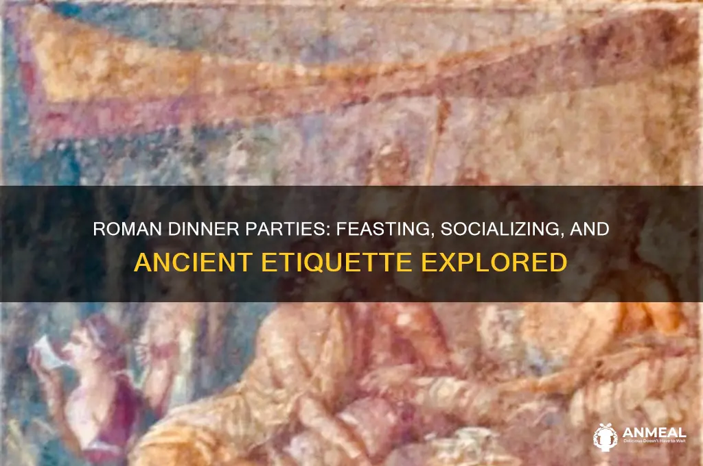 what did romans do at dinner parties