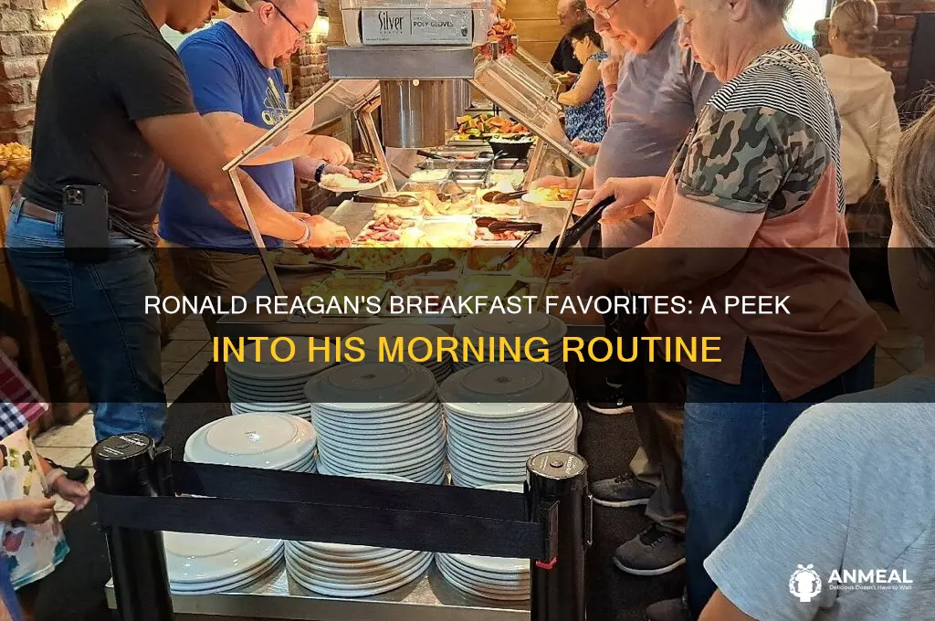 what did ronald reagan like for breakfast
